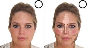 صورة: عمل مكياج تحديد الوجه